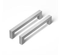 LONTAN 15 Pack Kitchen Cupboard Handles 102mm Kitchen Door Handles Stainless Steel Brushed Nickel Cabinet Pulls for Wardrobe Drawer Suitable for Bathroom, Bedroom, Living Room