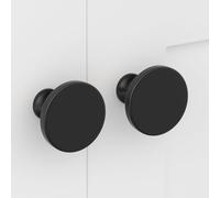 LONTAN 20 Pack Black Cabinet Knobs Aluminum Alloy Black Wardrobe Knobs | Black Cupboard Knobs High-uality Aluminum Alloy Gold Knobs for Cupboard Wardrobe Bathroom Bedroom Kitchen Cabinet Closet