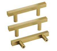 LONTAN 20 Pack Brushed Gold Cupboard Handles 64mm Kitchen Handles