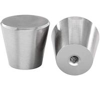 LONTAN 20 Pack Brushed Nickel Cabinet Knobs Cylinder-Shaped Kitchen Knobs for Dresser Drawers Aluminum Alloy Cupboard Knobs