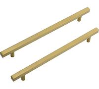 LONTAN 20 Pack Gold Cupboard Handles 256mm Gold Kitchen Handles Cabinet Hardware Drawer Pulls Kitchen Cupboard Furniture Stainless Steel