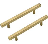 LONTAN 20 Pack Gold Kitchen Handles 128mm Gold Cupboard Handles Cabinet Hardware Drawer Pulls Kitchen Cupboard Furniture Stainless Steel