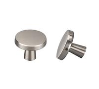 LONTAN 20 Pack Zinc Alloy Cupboard Knobs Brushed Nickel Wardrobe Knobs | Brushed Nickel Cabinet Knobs Corrosion Resistance Zinc Alloy Silver Door Knobs for Cupboards Drawer Bathroom Bedroom Kitchen