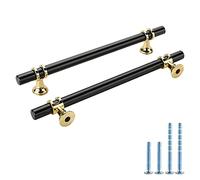 LONTAN 30 Pack Black Kitchen Cabinet Handles 160mm Kitchen Cupboard Handles Kitchen Drawer Handles Wardrobe Handles Black Cupboard Handles Bathroom Cabinet Handles Cabinet Pull Handles