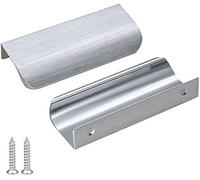 Lontan 5 Pack Brushed Nickel Kitchen Cabinet Handles - 128mm Drawer & Cupboard Handles in Aluminum Alloy