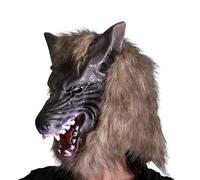 LONTG Adults Halloween Werewolf Mask Horror Scary Animal Wolf Head Mask Masquerade Mask Fancy Dress Accessories Props for Cosplay Costume Party Theme Party