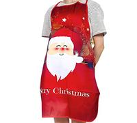 LONTG Christmas Aprons for Men Women Adult Christmas Santa Claus Apron Cartoon Kitchen Aprons for Xmas Party Chef Cooking Restaurant Baking BBQ Home Kitchen Cooking Christmas Dinner Party Supplies