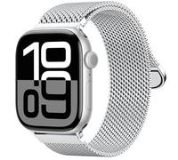 LontL Upgrade Milanese Compatible with Apple Watch Strap SE 2 SE Series 10 9 8 7 6 5 4 3 Ultra 2 1 Women Men, Adjustable Metal Straps for iWatch 49 mm 46 mm 45 mm 44 mm 42 mm 41 mm 40 mm 38 mm