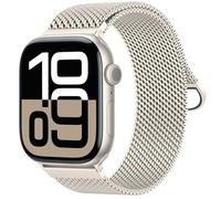 LontL Upgrade Milanese Compatible with Apple Watch Strap SE 2 SE Series 10 9 8 7 6 5 4 3 Ultra 2 1 Women Men, Adjustable Metal Straps for iWatch 49 mm 46 mm 45 mm 44 mm 42 mm 41 mm 40 mm 38 mm