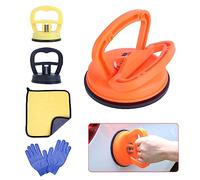 LONTOM 3 PCS Car Dent Puller Kit, Dent Puller Suction Cup Car Dent Remover with Vehicle Rag Gloves, Paintless Dent Removal Kit, Car Dent Repair Kit for Car Body Dent,Glass,Tiles and Mirror Moving