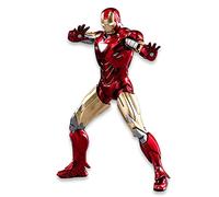 LonullyMege 7inch Light Up Ironman Action Figure Full Metal Painting with Lots of Accessories Collectable Toy(LED MK6)