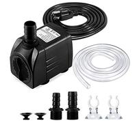 LONUO Solar Fountain Pump Solar Powered Water Pump Solar Pond Pump, 1.5W 190L/H Upgraded Solar Powered Water Fountain Pump for Birdbaths & Ponds (white)