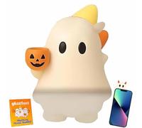 Lonvgrt Ghostees Mystery Phone Buddy, 6pcs Peel-and-Stick Cute Strong Adhesive Cling Decoration, Stick-on Halloween Ghost & Pumpkin Phone Case Topper Figure, Fun Desk Accessory For All Phones