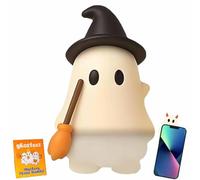Lonvgrt Ghostees Mystery Phone Buddy, 6pcs Peel-and-Stick Cute Strong Adhesive Cling Decoration, Stick-on Halloween Ghost & Pumpkin Phone Case Topper Figure, Fun Desk Accessory For All Phones