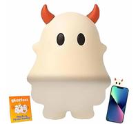 Lonvgrt Ghostees Mystery Phone Buddy, 6pcs Peel-and-Stick Cute Strong Adhesive Cling Decoration, Stick-on Halloween Ghost & Pumpkin Phone Case Topper Figure, Fun Desk Accessory For All Phones