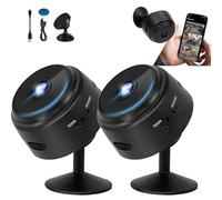 Lonvgrt Guardhouse Watcheye Security Camera, Mini Guard Camera, Miniguard Magnetic Mini Security Camera, 1080p HD Secret Scope Hidden Camera with Audio Indoor/Outdoor Wireless(2set,64GB Card)