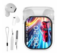 Lonvgrt NE20 Bluetooth 5.4 Earphones LED Display High Fidelity Waterproof Wireless Earbuds - AI Translation Real Time, Touchscreen Noise Cancelling in-Ear Earbuds for Sports, Office, Audio Calls
