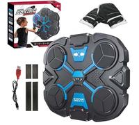 Lonvgrt Saker Upgraded Music Boxing Machine with LED Punch Counter, 3 Modes & 3 Sounds, Built-in Music Speaker & Cool Lights for Interactive Home Workout, Wall Mount Fitness Game for Family