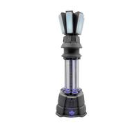 Lonyiabbi Retro Prism Tower LED Lamp - 3D Printed Sci-Fi Defense Model - Gamer Desk Light and Room Decor