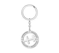 LONYOO Astrology Gifts for Women Stainless Steel Zodiac Sign Keychain Accessories Constellation Gifts Horoscope Zodiac Charms (Sagittarius)