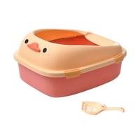 Loo Dog Litter, Non Stick Litter Tray with Scoop, Open Cat Litter House, Easy to Use Litter Tray, Prevent Litter Dispersal, Simplifies Cleaning, Control
