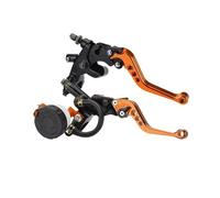 LOOAHDVXBY Braking Parts Motorcycle Brake Lever Modification Front Master Cylinder Hydraulic Brakes Clutchs Levers Gsxr 600 Gsxr 1000 K7 Universal(Green)(Orange)