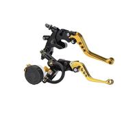LOOAHDVXBY Braking Parts Motorcycle Brake Lever Modification Front Master Cylinder Hydraulic Brakes Clutchs Levers Gsxr 600 Gsxr 1000 K7 Universal(Green)(Gold)