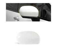 LOOAHDVXBY Compatible For 2009 10 11 12 13 2014 Outside Rearview Mirror Side External Rear Viem Mirror Cap Housing House Frame Lid(Offt Black LH)(Taffeta white RH)