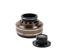 LOOAHDVXBY Racing Steering Wheel Hole Racing Simulator Game Steering Wheel Quick Release Adapter 70mm Fit for MOZA Simagic M10 A Snap on Drift(Red)(Brown)