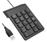 LOOBOAKY USB Number Pads, Numeric Keypad, Numpad, 10 Key Keyboard Number Pad for Laptop Desktop Computer PC, Suit Financial Accounting, Calculate Office Travel & Home