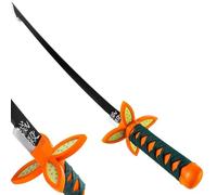 Loocaa Animes Sword - Stocking Fillers Bamboo Sword Gifts for Kids Teenager Boy Cosplay Sword Christmas Halloween Party Anime Tanjiro - Size 76 cm For Child (Kochou Shinobu)