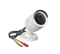 Loocam 1080p Security Camera 4-in-1 CCTV Bullet Wired CCTV Cameras, AHD/TVI/CVI/CVBS, IP66 Weatherproof for Indoor/Outdoor Use Analog Home Surveillance Video DVR System, 80ft Clear IR Night Vision