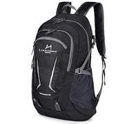 Loocower 45L Lightweight Foldable Backpack Walking Rucksack Hiking Daypack Packable Camping Travel Outdoor Sport Knapsack for Men Women - Black