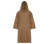 Loodgao Kids Boys Girls Medieval Knight Hooded Cape Robe Long Cloak Wizard Cosplay Party Halloween Dress-up Brown 11-12 Years
