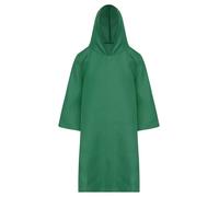 Loodgao Kids Boys Girls Medieval Knight Hooded Cape Robe Long Cloak Wizard Cosplay Party Halloween Dress-up Dark Green 11-12 Years