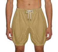 Loodgao Mens Waterproof Leakproof Incontinence Pants Drawstring Elastic Waistband Shorts Underwear Khaki S