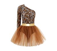 Loodgao Women Tribe Huntress Uniforms Cavewoman Costume Brown XL