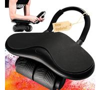 LOODIA Three Wheel Abdominal Trainer for Home, Ab Roller, Automatic Rebound Abdominal Wheel