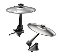 LOOEEL Mini Drum 2 PCS Car Cymbal Air Vent Mounted,14 cm Dia. Musical Car Accessory for Drivers -Mini Drum Crash Cymbal for Car Dashboard.