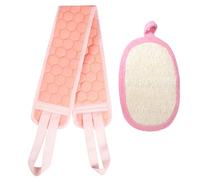 Loofah Back Scrubber Body Scrubber Exfoliating Sponge Back Scrubbers for Use in Shower Loofah Sponge Exfoliator Loofa Scrubbies Body Wash Pads Mens Back Washers for Shower Scrub Washer Towel Men Women