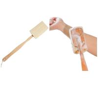 Loofah Bath Brush - 40cm Long Wooden Handle Cleaning Brush - Suitable for Men and Women - Deep Cleaning (1pc)