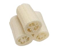 Loofah for Tableware, Pack of 3 Natural Loofah Body Washer, 4 Inch Multi-Purpose Sponge for Skin Care, Bath and Spa Shower, Kitchen Cleaning Accessories for Home Use with Gentle