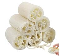 Loofah Natural Exfoliating 6 PCS Natural Loofah Bath Sponges for Adults | Biodegradable Exfoliating Loofah Bath Sponge Buff Away Dead Skin Smoother Great for Shower Scrubbing and Kitchen Cleaning