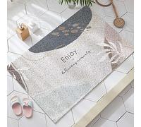 Loofah Shower Mat Non Slip for Inside Shower/Bathroom, 50x80cm Water Permeability Soft Textured Bathtub Mat Anti Mould PVC Bath Bathtub Shower Mat, Quick Drying