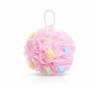 Loofah Sponge Shower Puff, Soft Mesh Bath Sponge for Women and Men, Shower Puff Exfoliating Sponge, Body Scrubber Sponges Bath for Rich Lather (Pink)