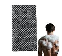 Loofah Towel - Double-Sided Fast Drying Long Bath Rugs | Extra Long Body Towel Back Scrubber - for Dead Skin Removal Scrubbing Washing Cleaning Massaging Women Men Elderly Home Spa All Skin