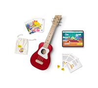 Loog Wood Soprano Ukulele for Kids & Beginners, App & Lessons, All Ages (Red)
