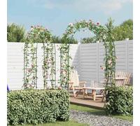 LoogCape 2 x Garden Rose Arch Trellis Rose Column Metal for Climbing Plants Pergola Privacy Screen Garden Balcony Patio High-Quality Weatherproof Design