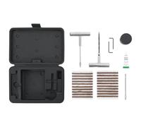 LoogCape 27pcs Car Tyre Repair Kit with Tools, Tyre Plugs and Storage Box for Cars, Motorcycles, Trucks, SUVs, Tractors, Roadside Assistance, Easy Repair, Durable