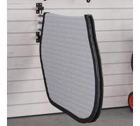 LoogCape 3 Arm Black Iron Saddle Pad Holder for Stable, Saddle Chamber and Equestrian Accessories Space Saving Foldable Heavy Duty Versatile Ideal for Storage and Drying
